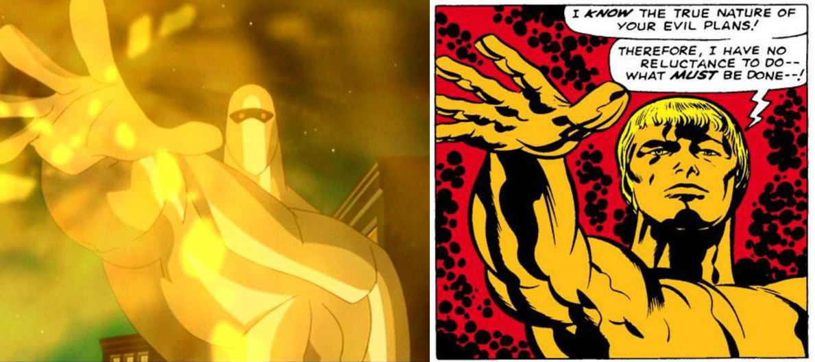 DC's Amazon, and Marvel's Adam Warlock.