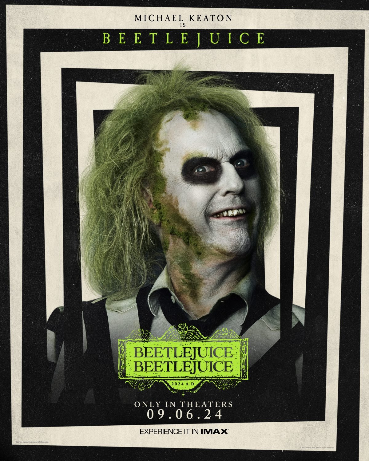 Beetlejuice Beetlejuice character posters Michael Keaton