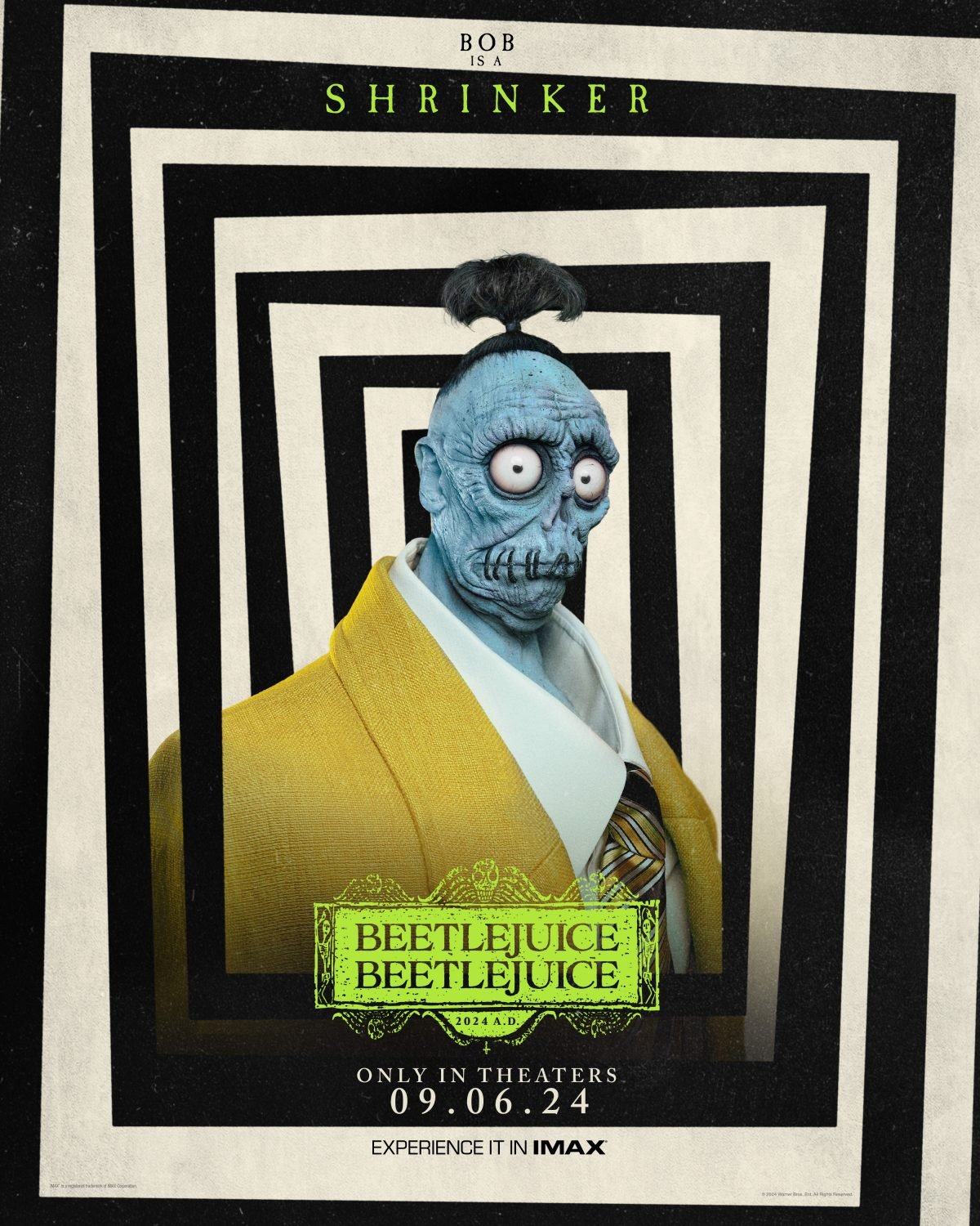 Beetlejuice Beetlejuice character posters shrinker