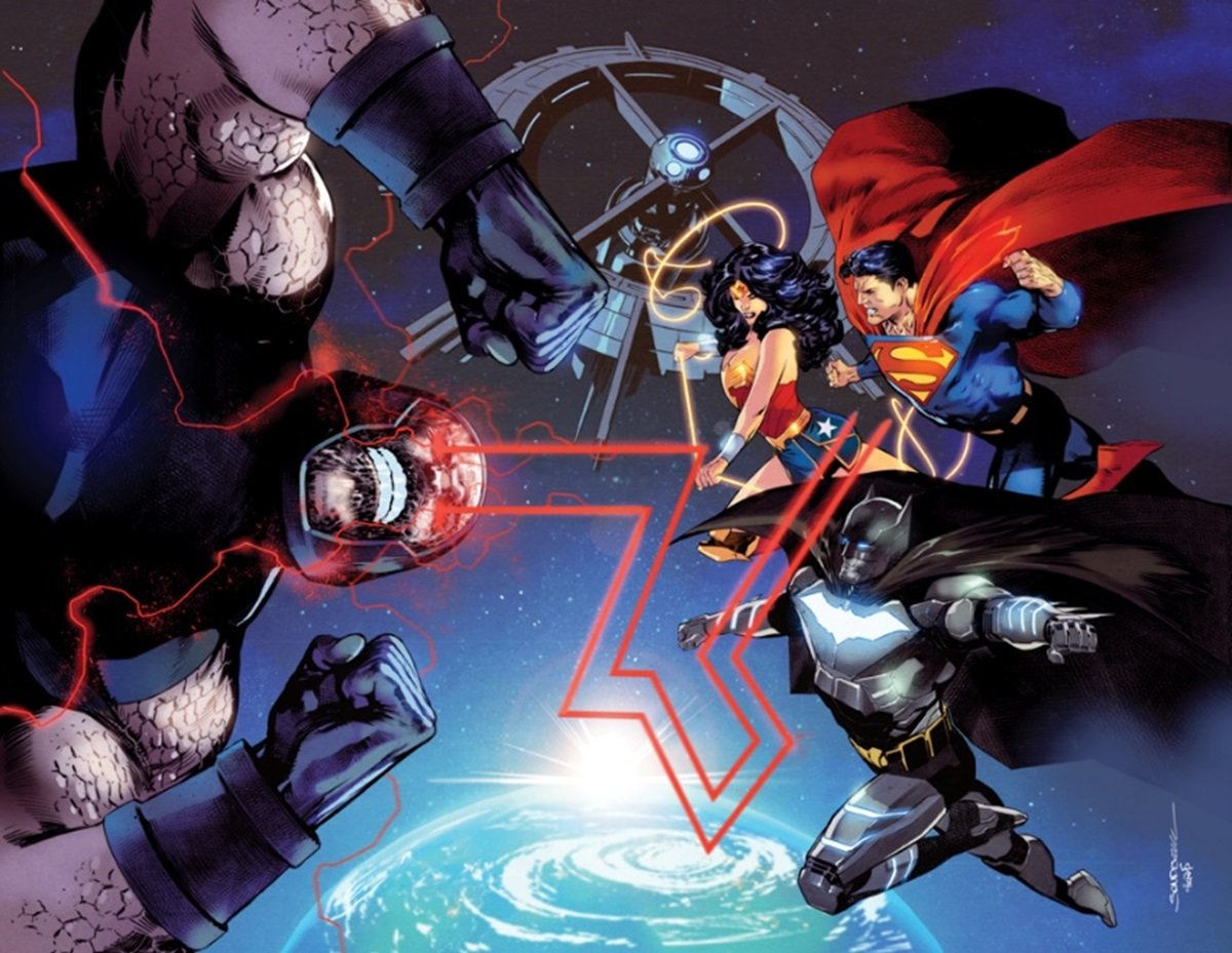 DC All-In special showcases the JLA vs. Darkseid. 
