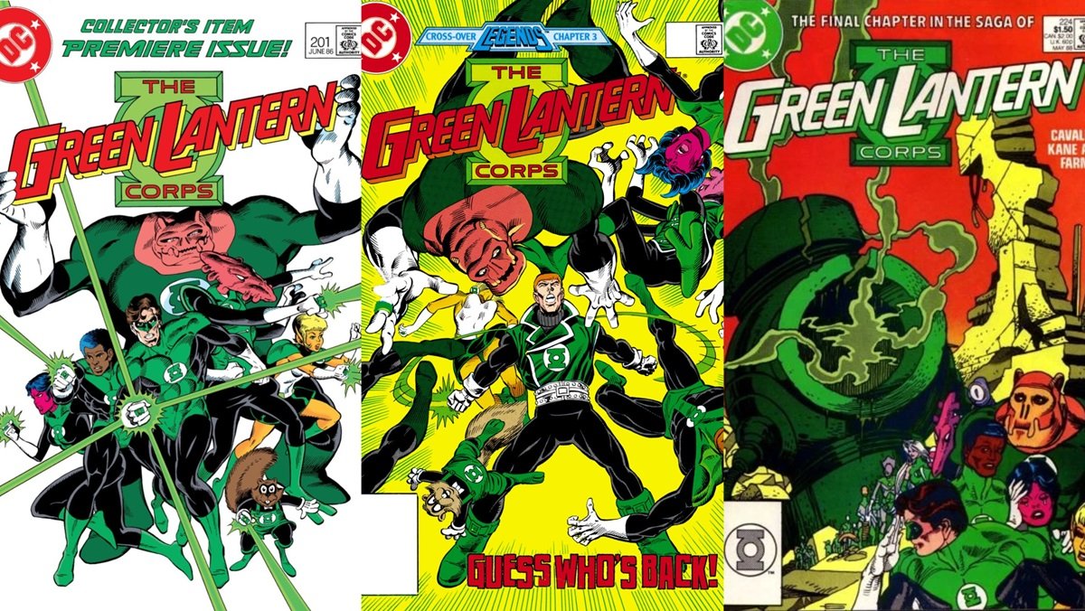 Cover art for the 1986-1988 Green Lantern Corps series. 