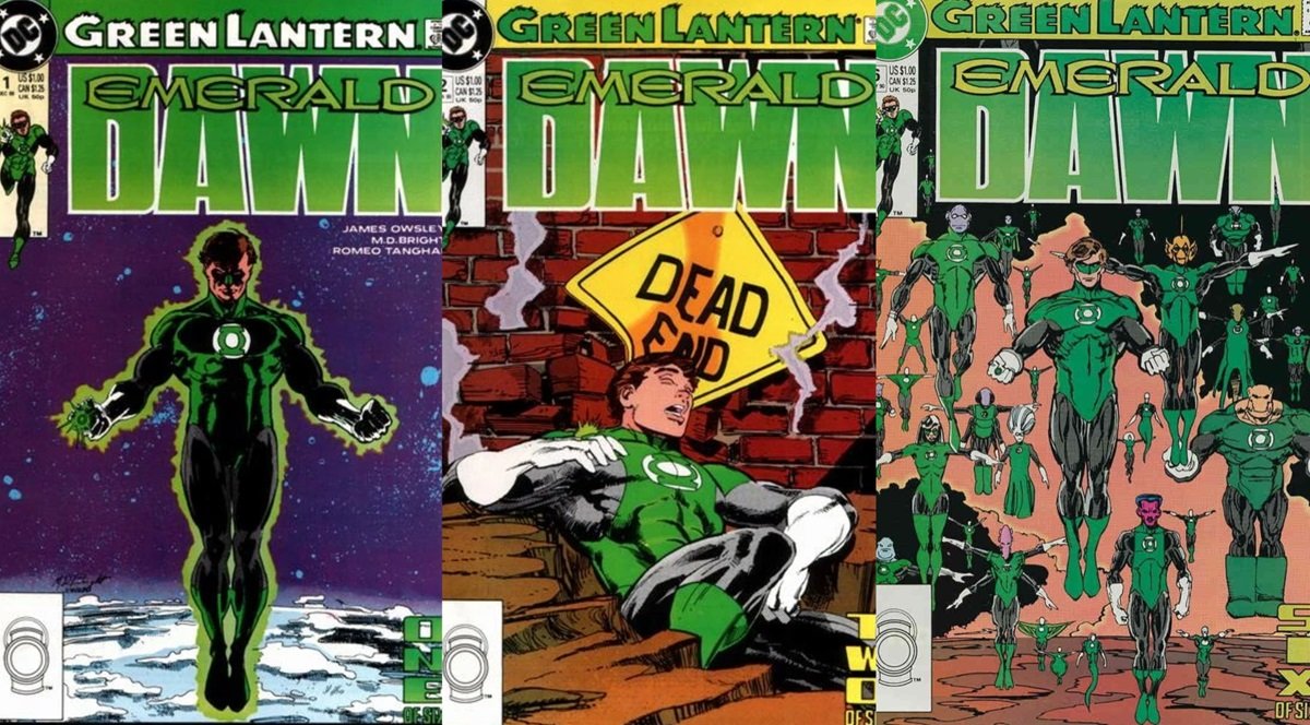 Cover art by M.D. Bright for 1989-1990's Green Lantern: Emerald Dawn mini-series.