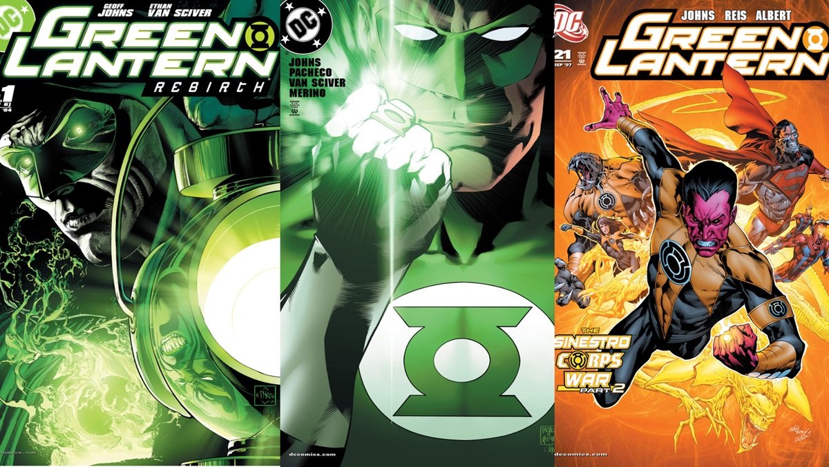 Cover art for Geoff Johns' celebrated Green Lantern run.