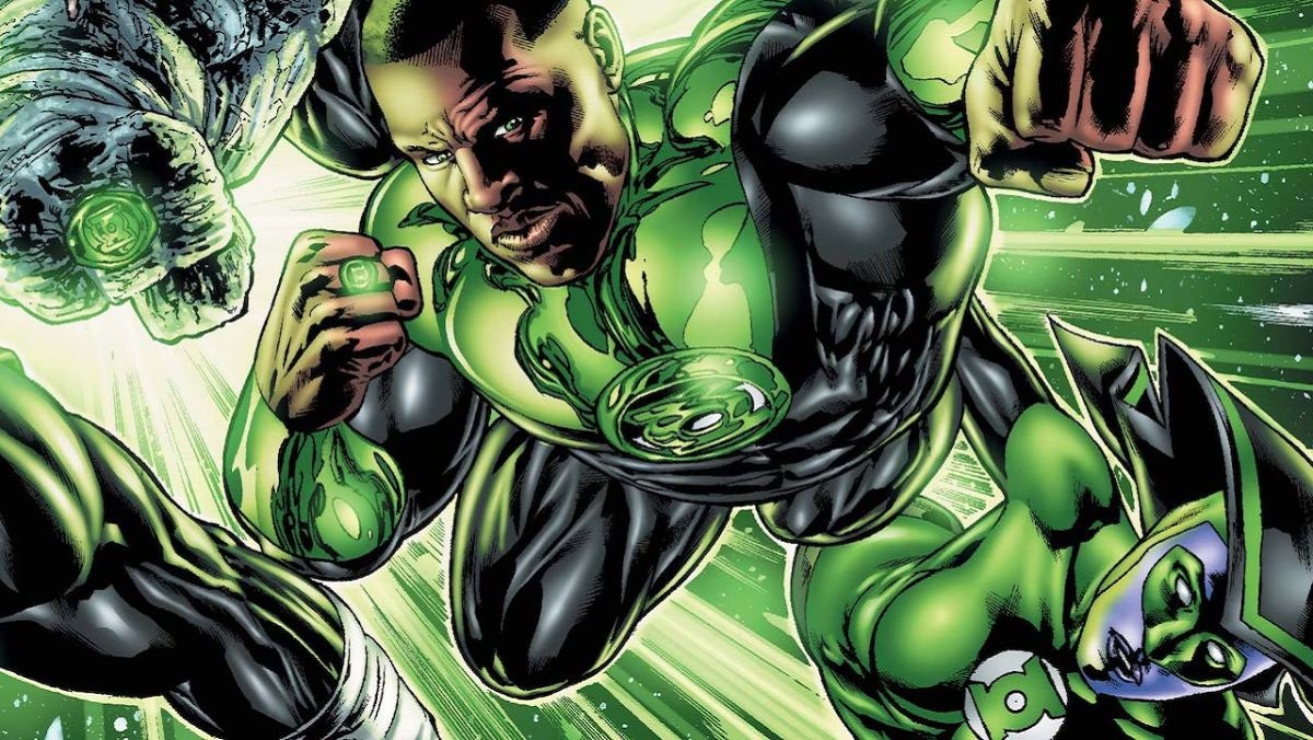 Green Lantern John Stewart in the 2000s era of DC Comics.