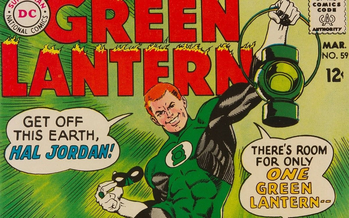 The first appearance of Guy Gardner, in 1968's Green Lantern #59. 