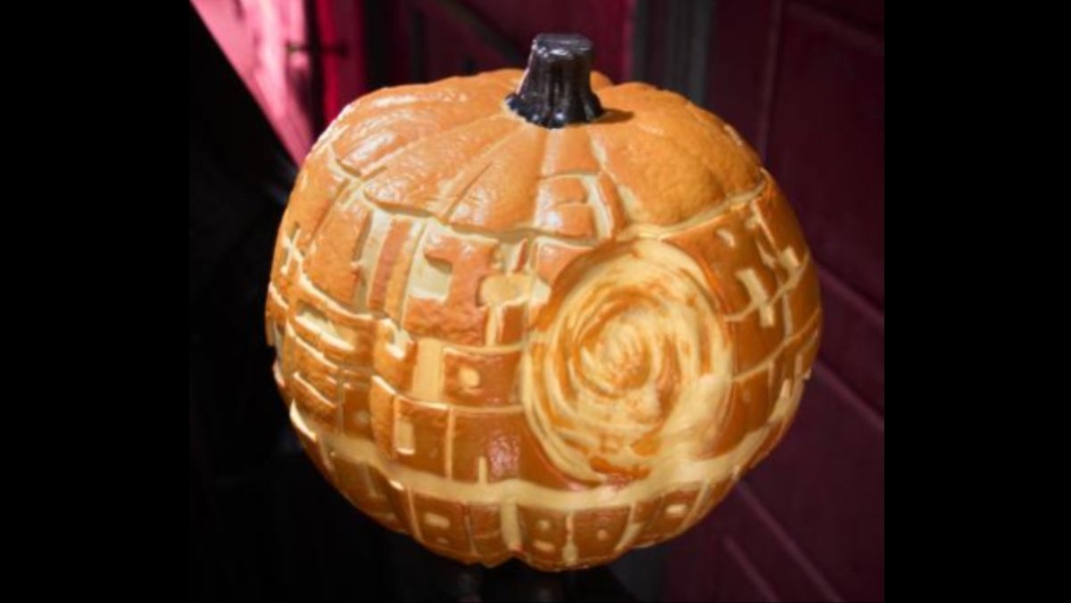 Home Depot Death Star Pumpkin