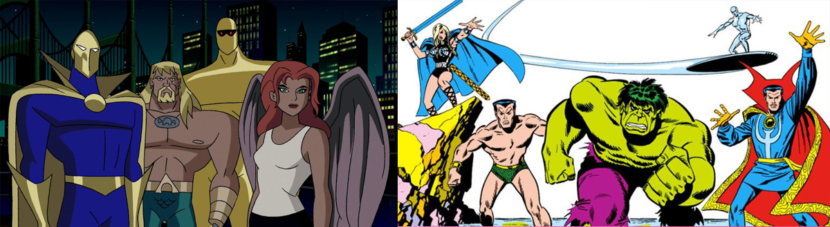 Justice League's assortment of heroes which paid homage to Marvel's Defenders. An image for the 'Things You Didn't Know About Justice League' Article.