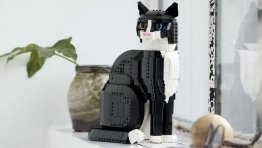 This LEGO Ideas Tuxedo Cat Will Silently Sass You