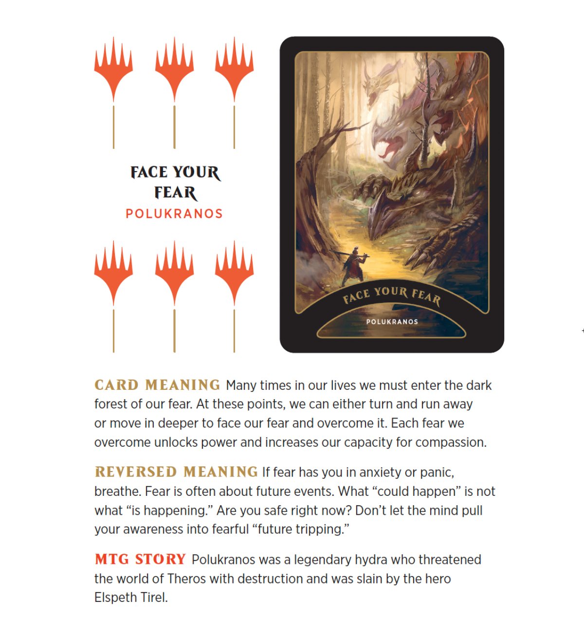 Magic the gathering oracle deck card art and meaning Polukranos