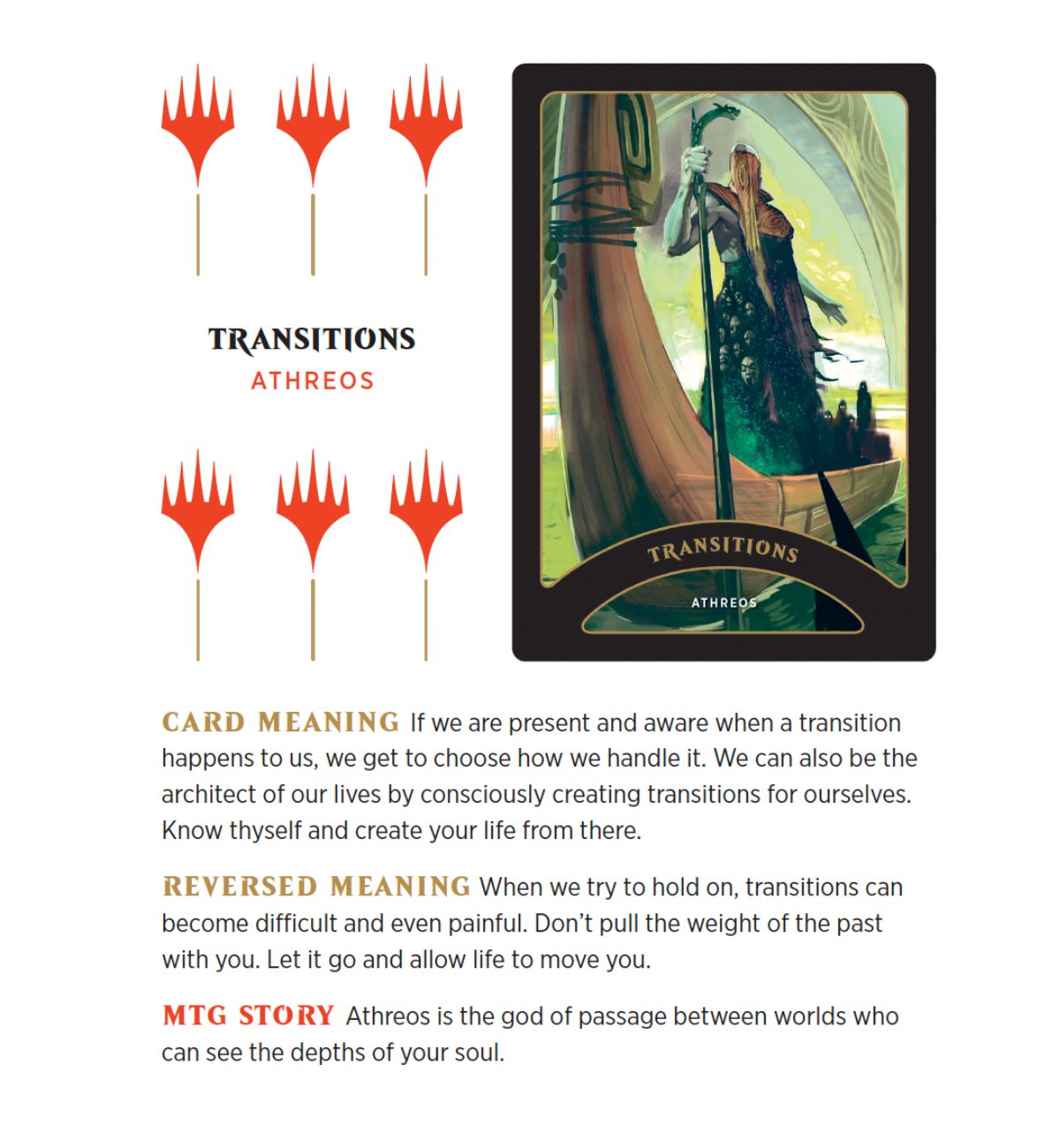 Magic the gathering oracle deck card art and meaning transitions