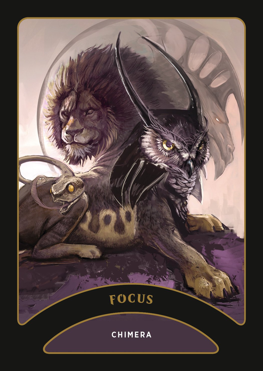 Magic the gathering oracle deck card art Chimera