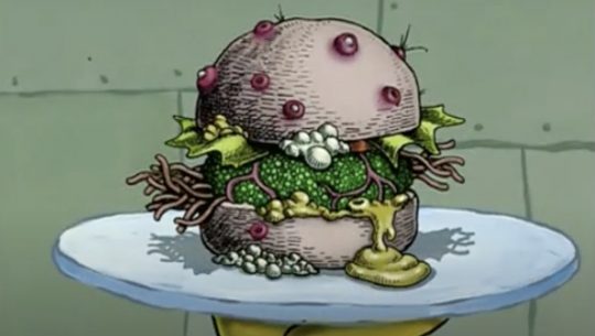 Burger Inspired by SPONGEBOB’s Nasty Patty is Totally Edible