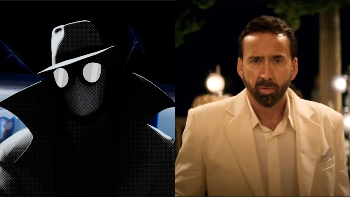 Nicolas Cage and Spider-Man Noir