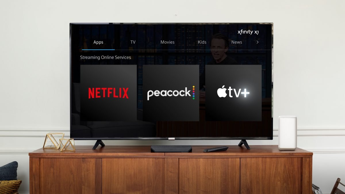 Peacock, Netflix, Apple TV+ streaming bundle graphic