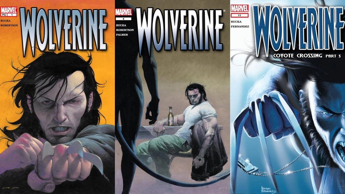 Covers for Greg Rucka's 2003 Wolverine run.