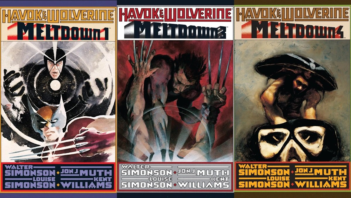 Covers for Havok & Wolverine: Meltdown by Jon J. Muth