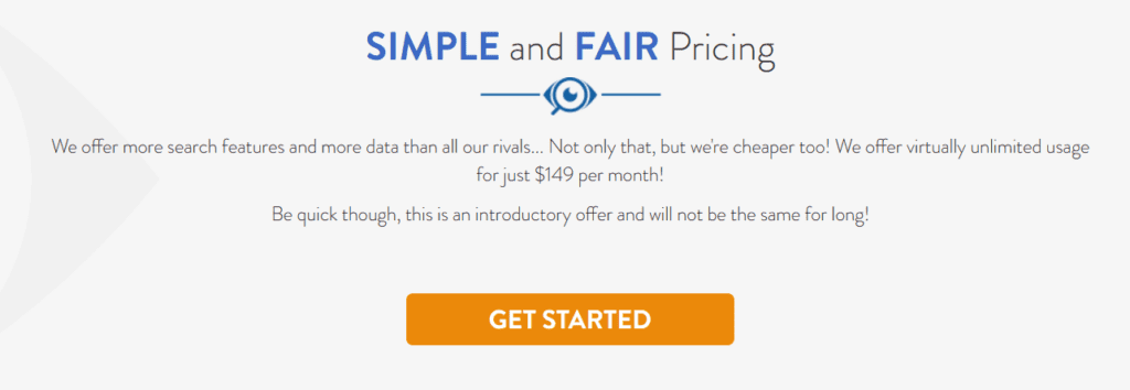 AdSpy pricing page