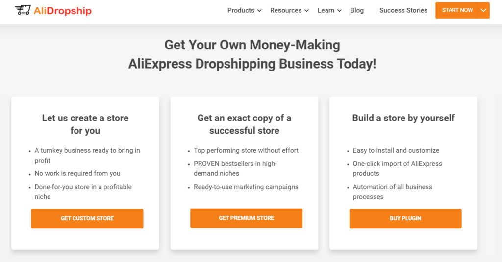 Home page of Ali Dropship