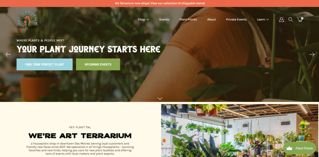 Art Terrarium homepage