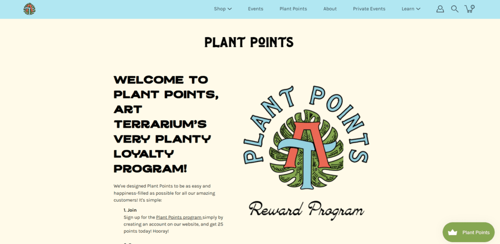 Art Terrarium plant points