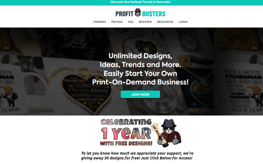 Profitbusters website home page