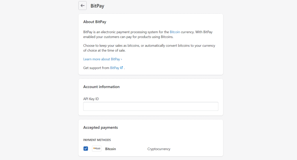 How to add BitPay to your Shopify Store to accept crypto payments