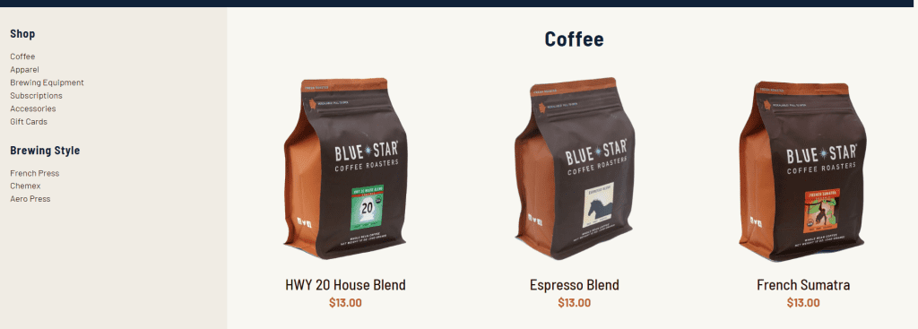 Blue Star Coffee Roasters quality product