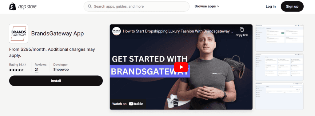 BrandsGateway Shopify app