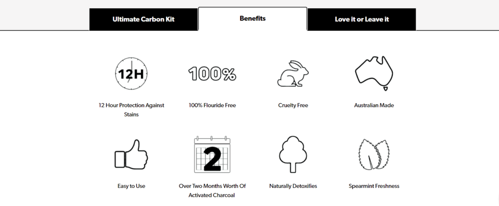 Carbon Coco product description benefits