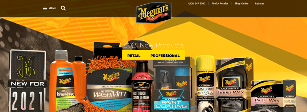 Meguiar's vehicle cleaning products 