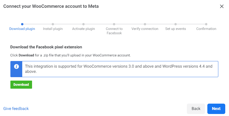 Connect your account to Meta