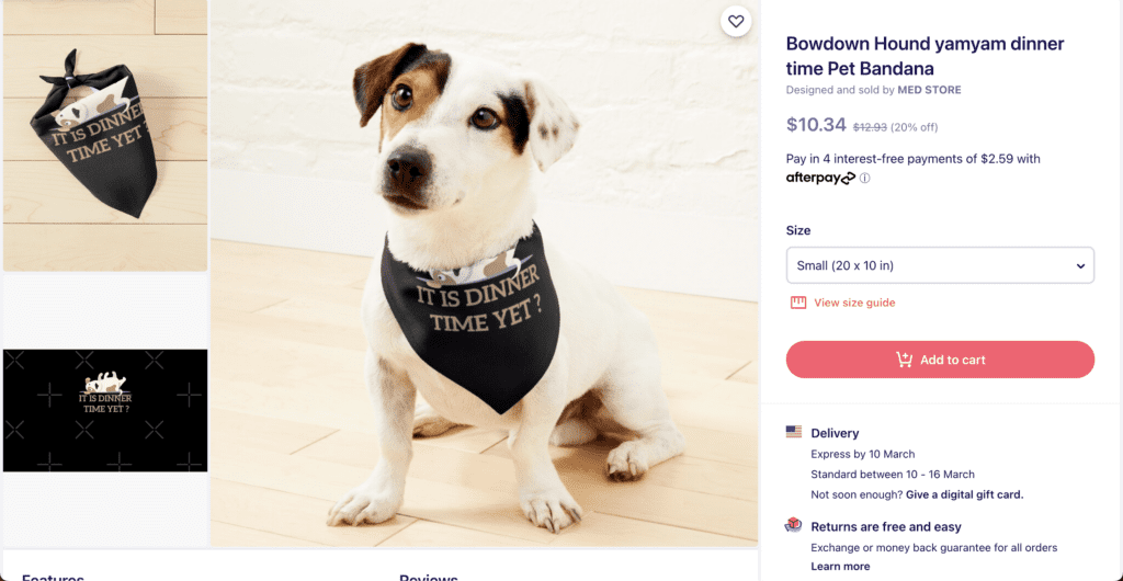 Dropship customized bandanas for dogs