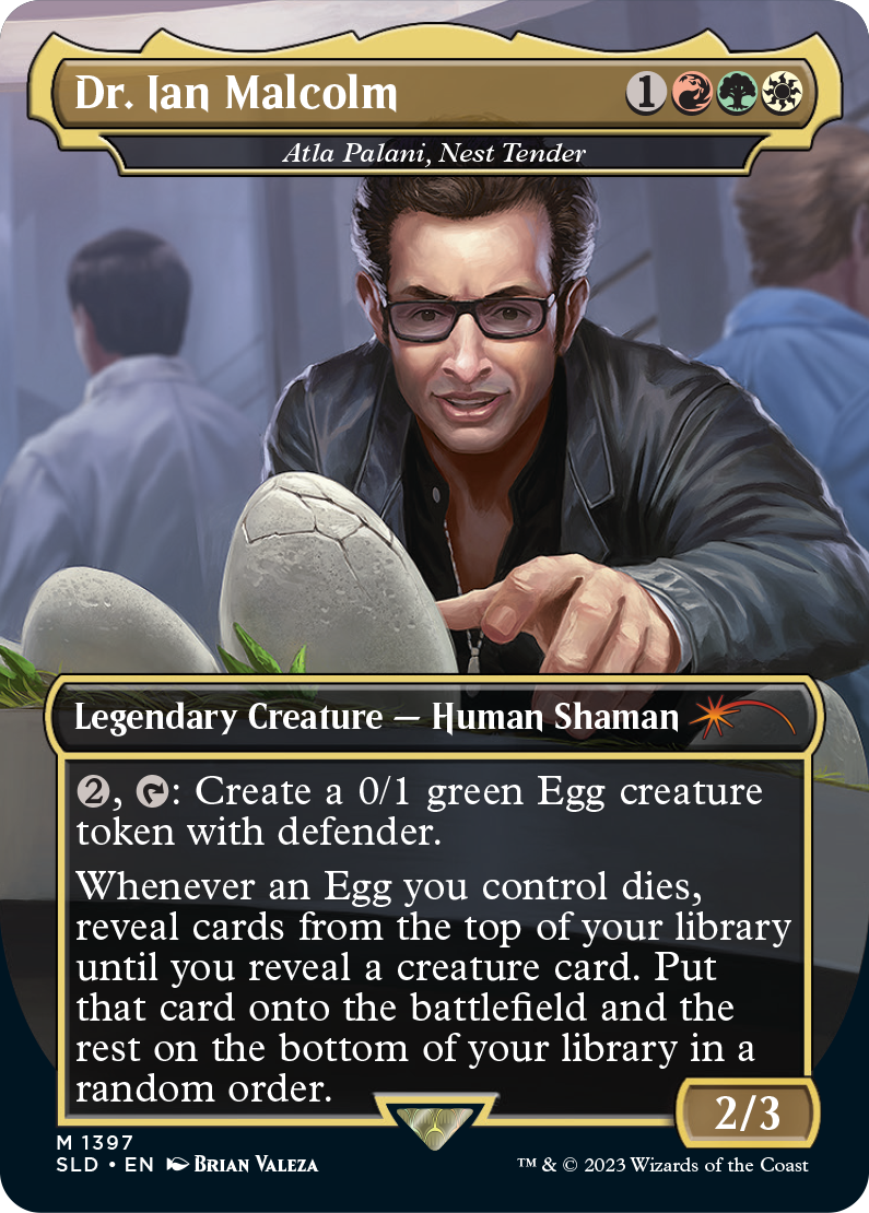 Dr Ian Malcolm Secret Lair Jurassic World Magic Card Drop 3