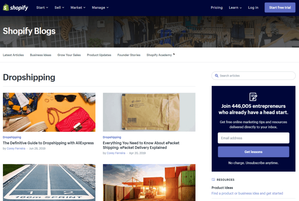 Top Dropshipping Blogs in 2024: Shopify