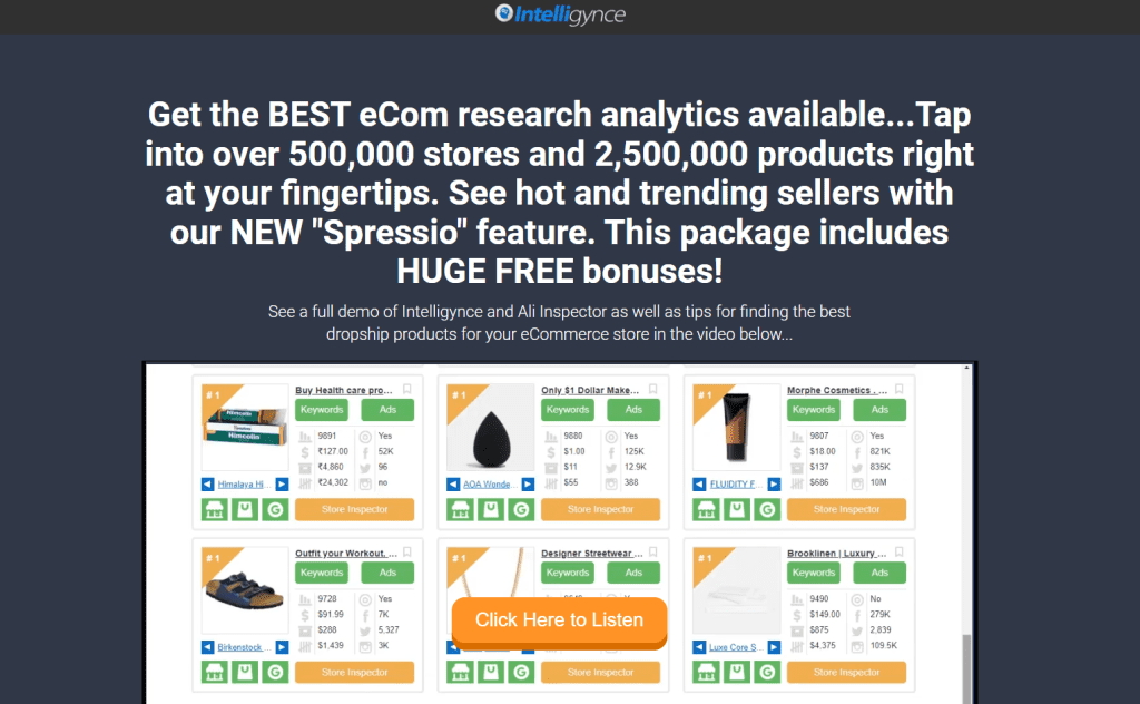 Best Dropshipping Product Research Tools: Intelligynce