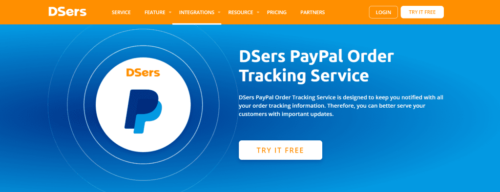 DSers PayPal Order Tracking Service