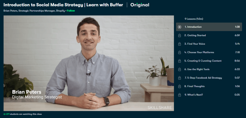 Free Ecommerce Courses: Buffer's introduction to Social Media Strategy