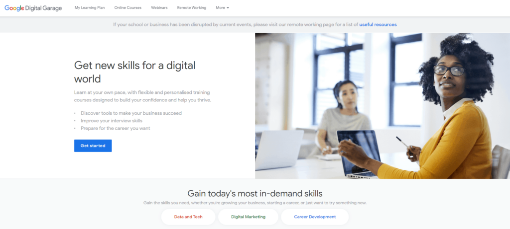Free Ecommerce Courses: Google Digital Garage