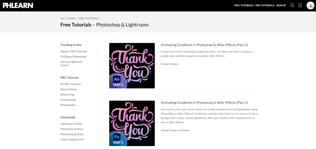 Free Ecommerce Courses: Phlearn free Photoshop courses & More