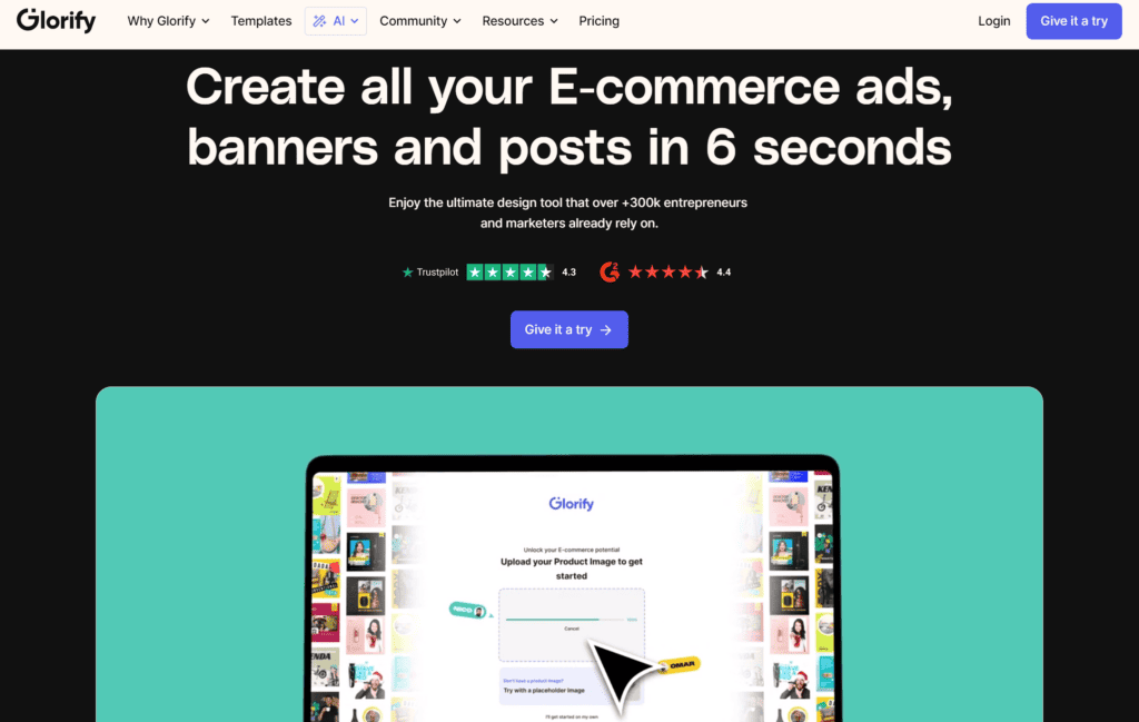 Glorify app - Create high converting product images in a few clicks