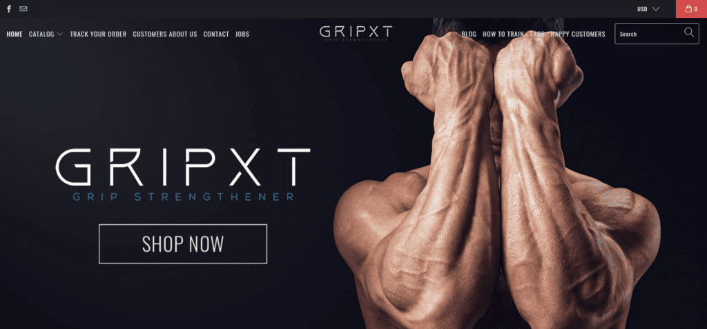 GripXT AliExpress dropshipping store homepage