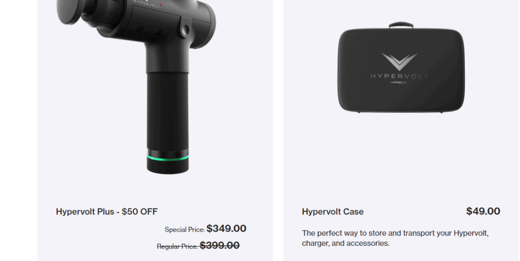 Hyperice product price rounding