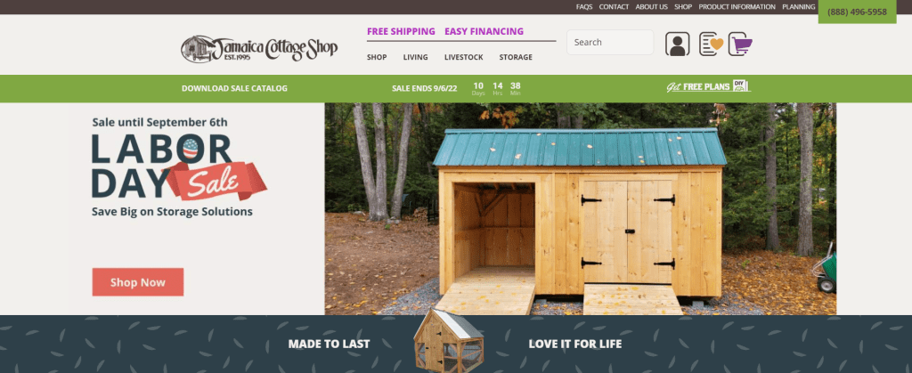 Jamaica Cottage Shop homepage