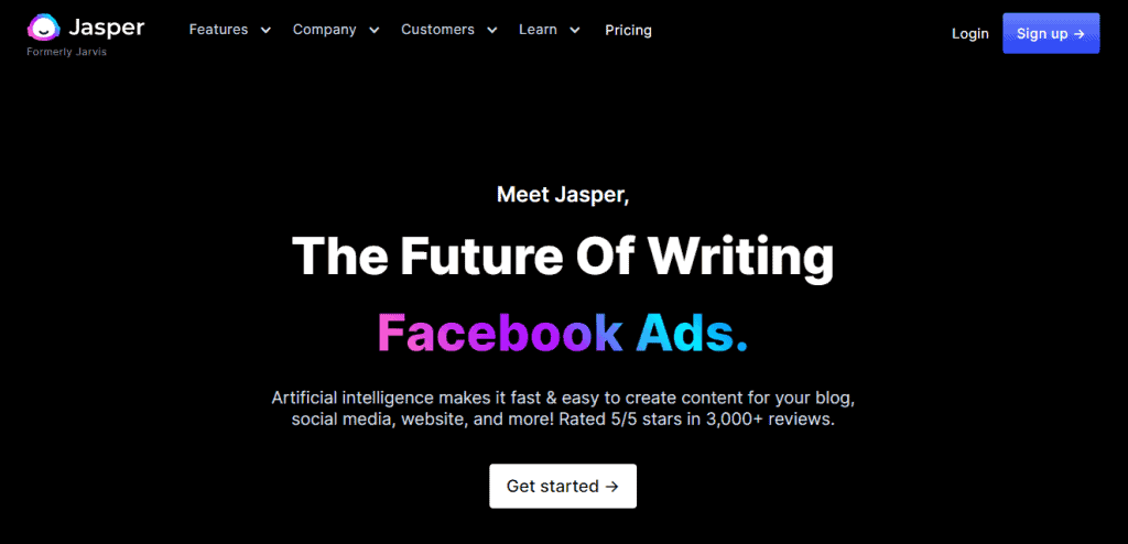 Homepage of Jasper