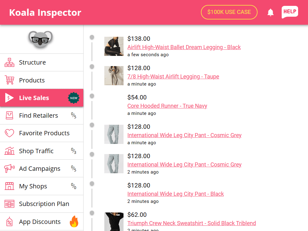 Koala inspector extension interface