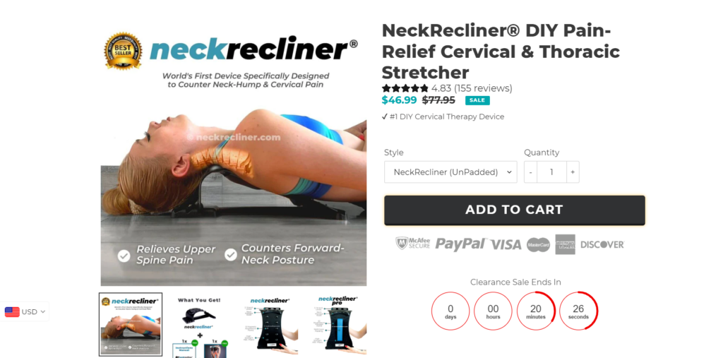 Neck Recliner product page