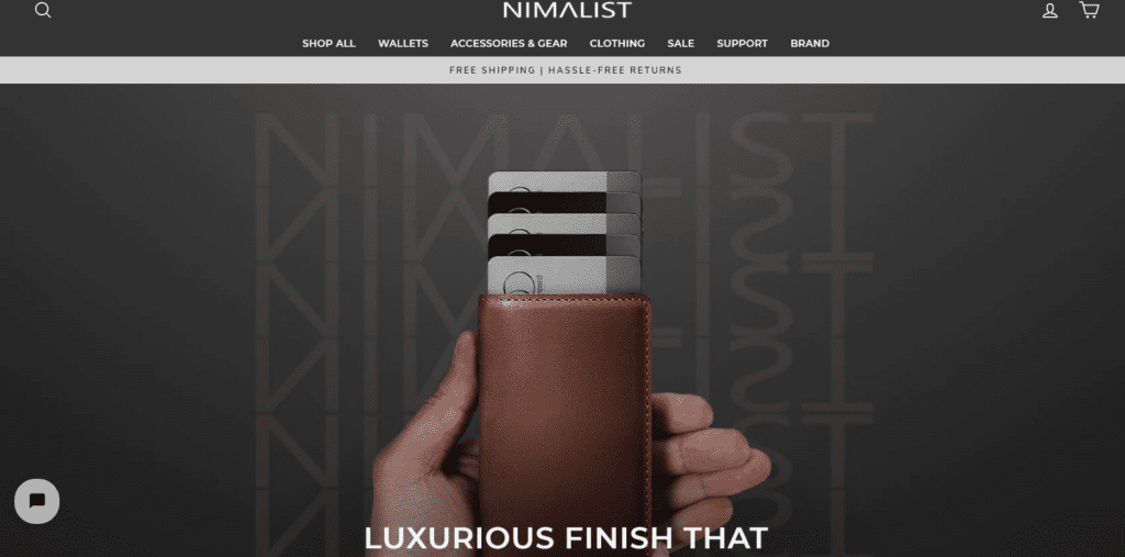 Homepage of Nimalist