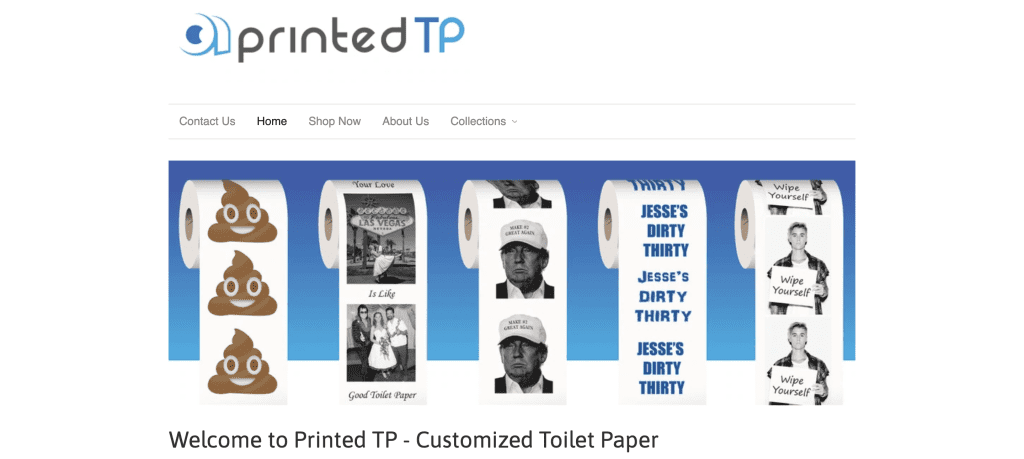 Printed tp homepage