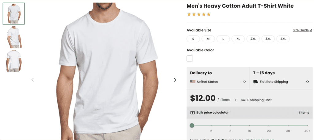 Printy6 men's heavy cotton for adults t-shirt