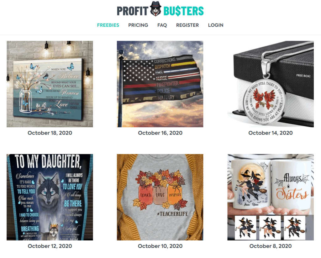 Freebies on the Profitbusters website
